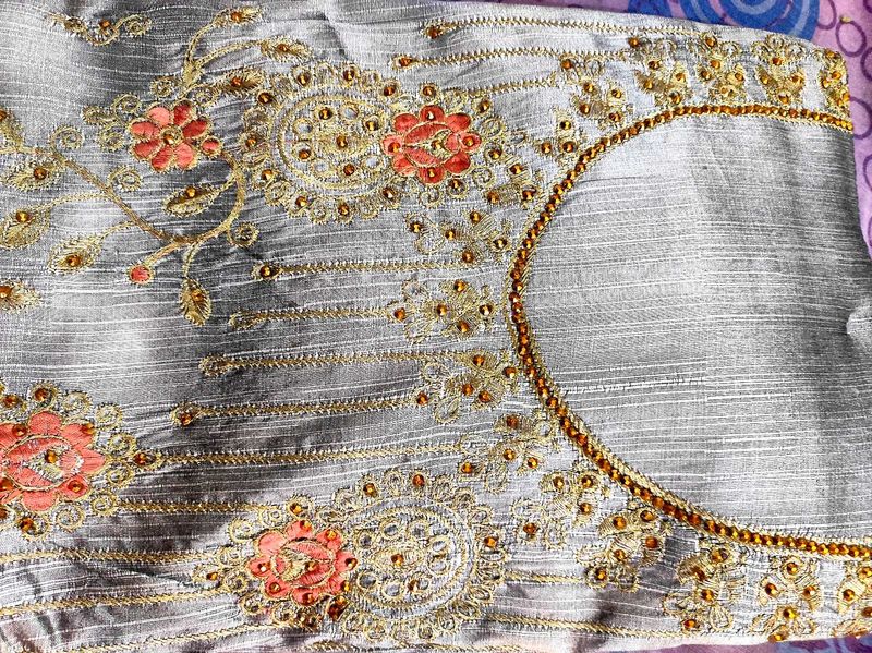 Silver Colour Suit Fabric