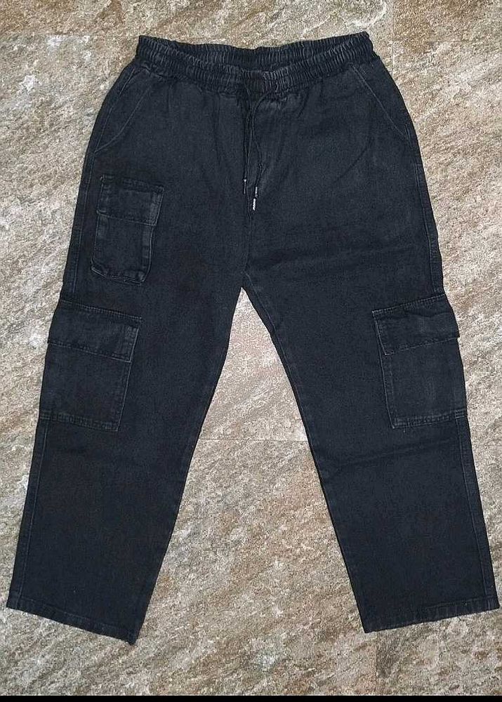 Heavy Quality Baggy Cargo Premium Black Colour