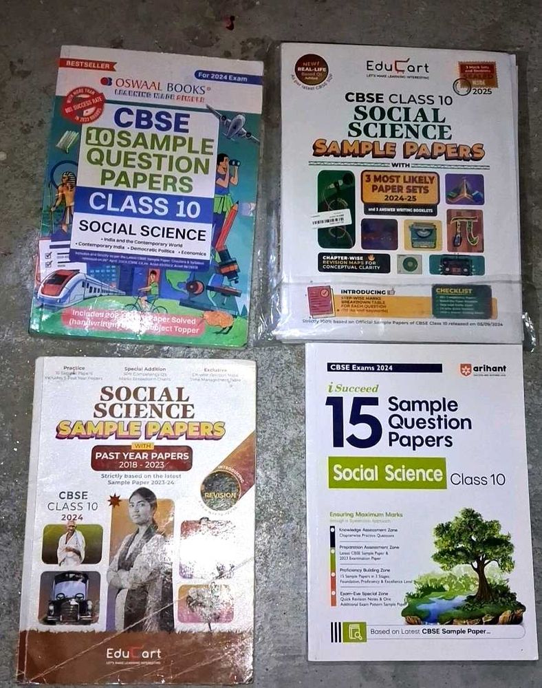 Cbse Class 10 Educart, Arihant S.S.T Sample Papers