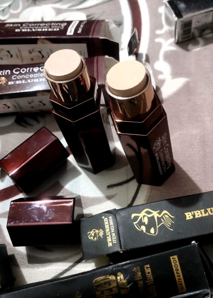 3 Maskara,1 Eye Liner,2 Concealer Stick