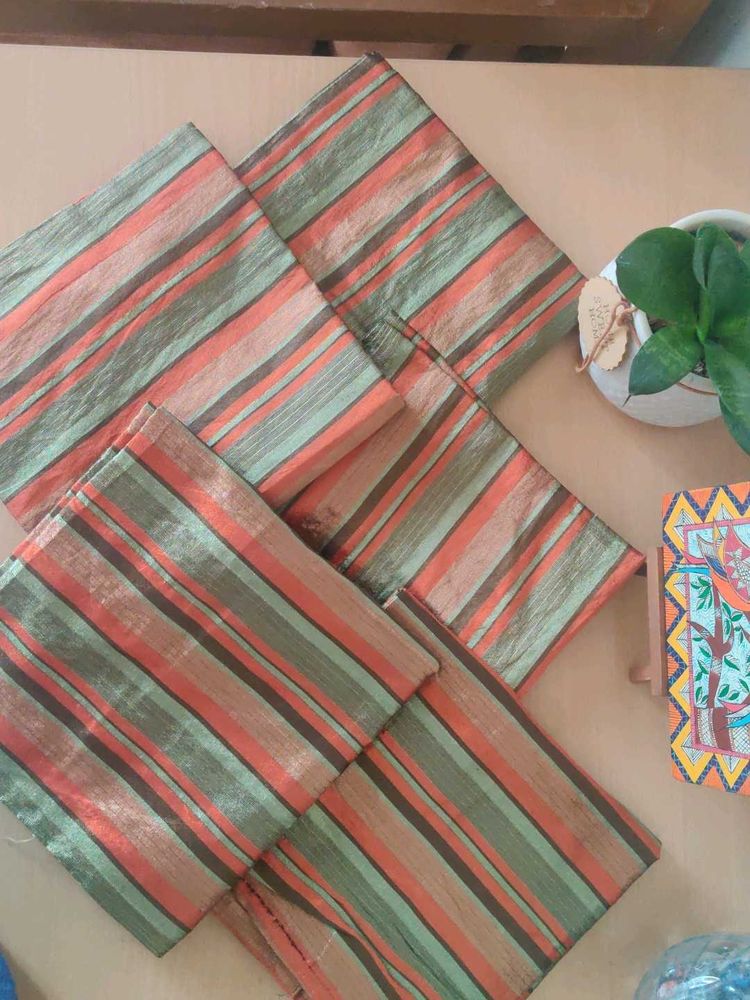 Striped Cushion Covers (Set of 5) In silk