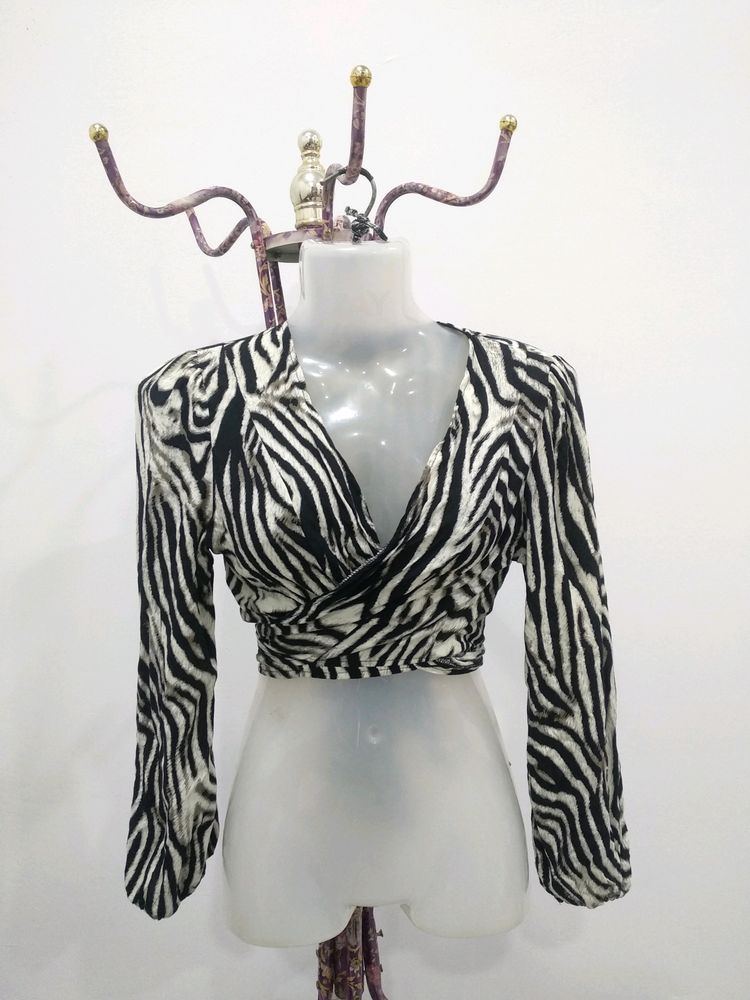 Shein Waist Tie Crop Top