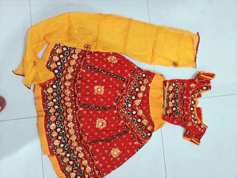 Rajasthani Folk Lehnga Choli With Dupatta