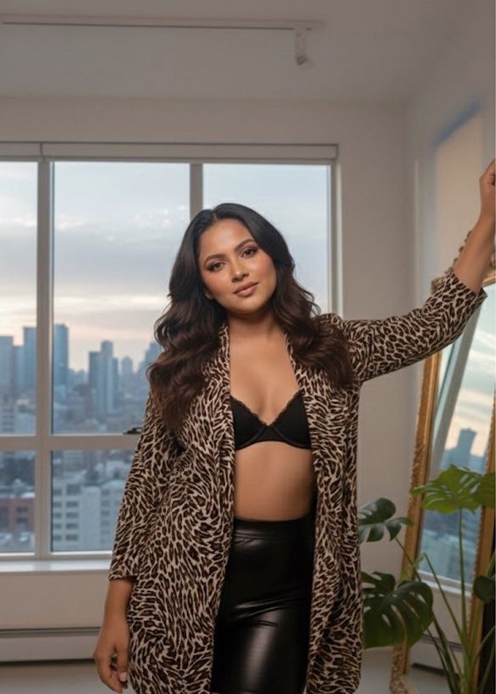 animal  print shacket Offer