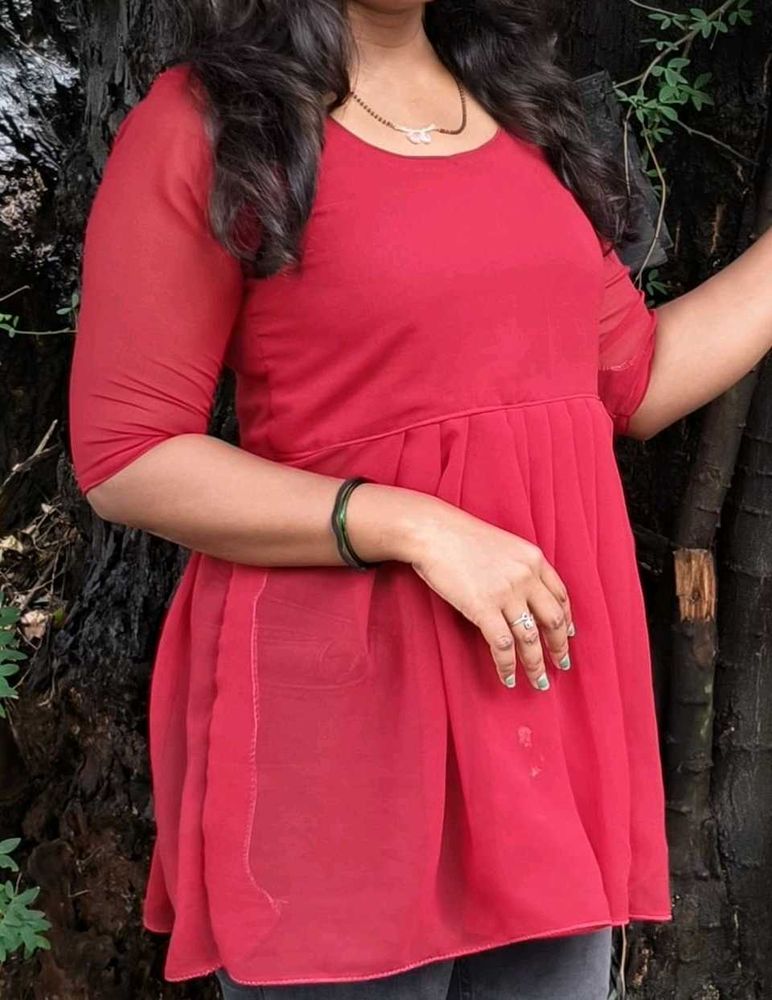 Short Georgette Kurti