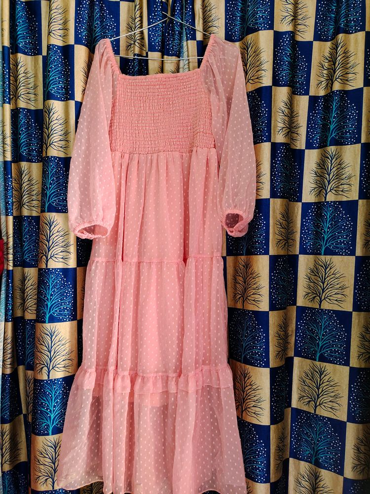 Baby Pink Floral Dress...