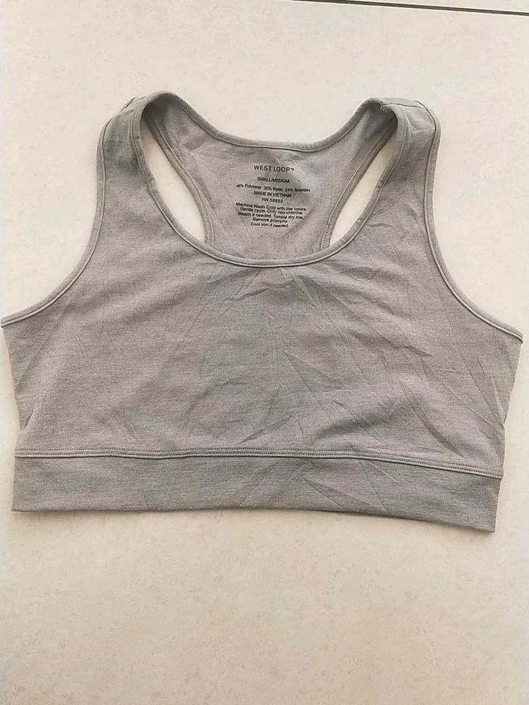 WESTLOOP Gray Sports Bra