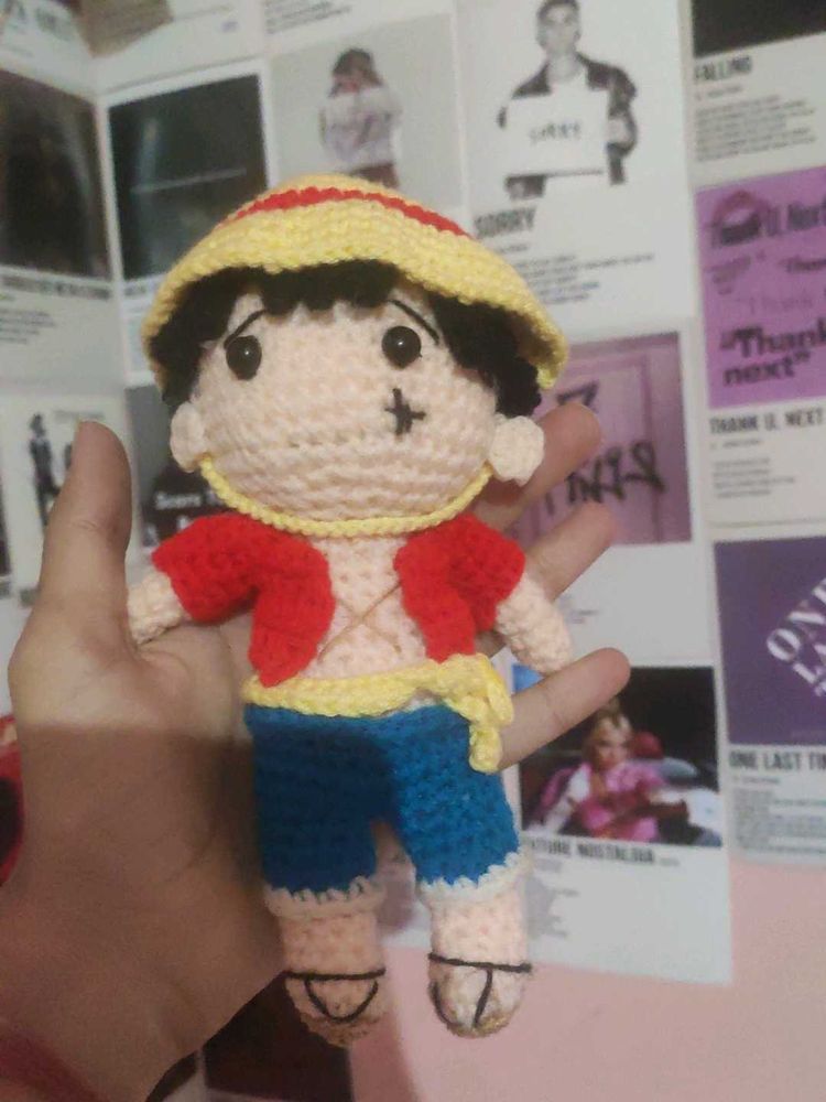 Handmade Luffy Crochet Amigurumi