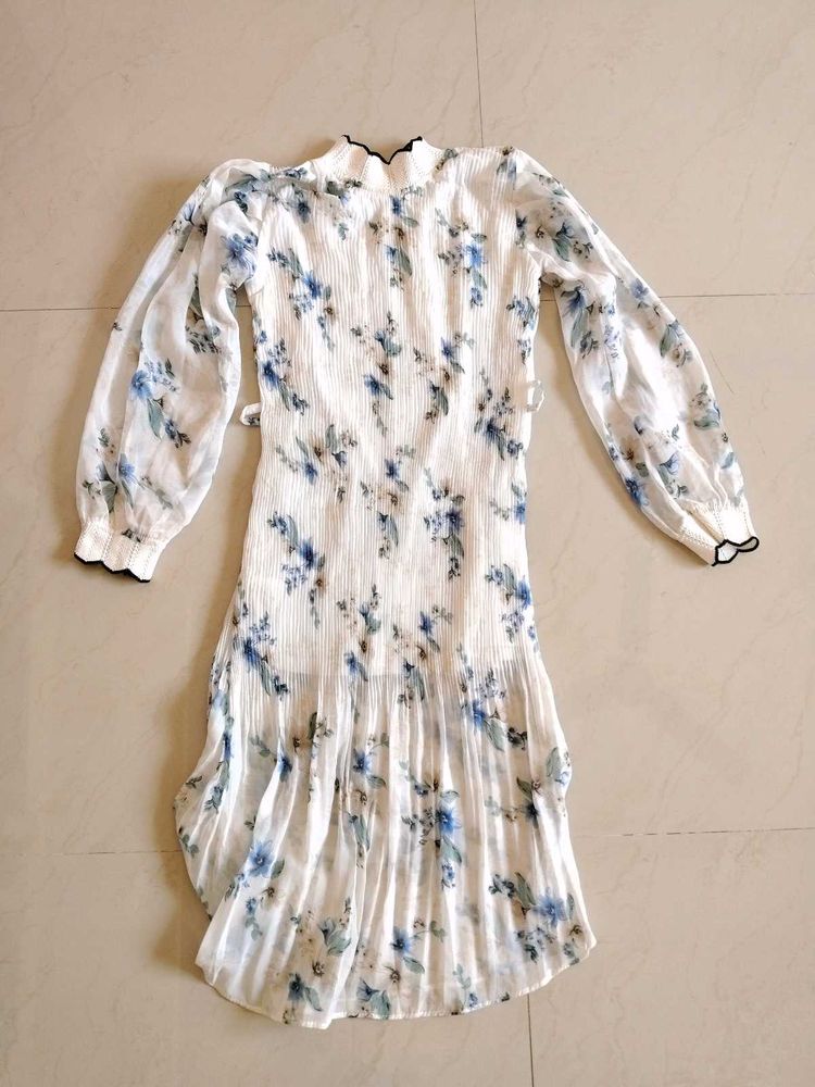 Floral Print High-Low Dress