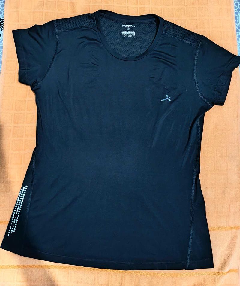 Black Gym T Shirt Woman