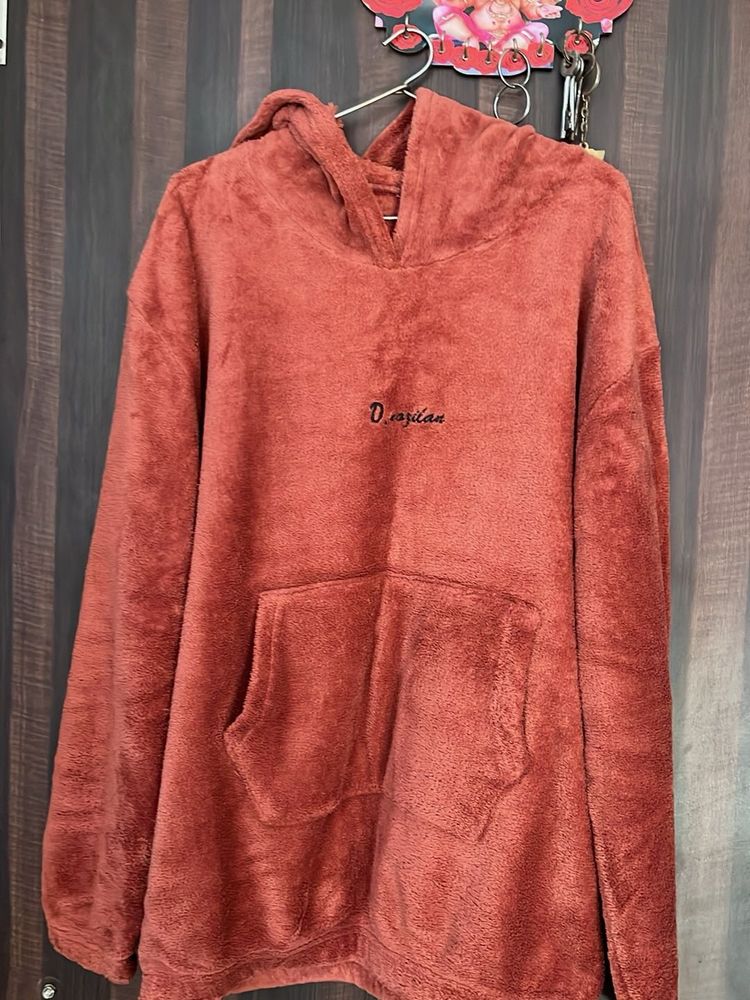 Cozy Coral Fleece Hoodie