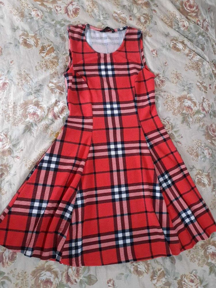 Red Checked Dress