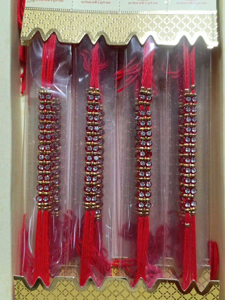 Set of 4 Rakhi Bracelets For Bhaiya 35/- Each