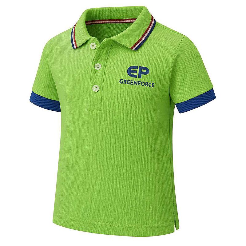 Green Center Pole Polo Shirt