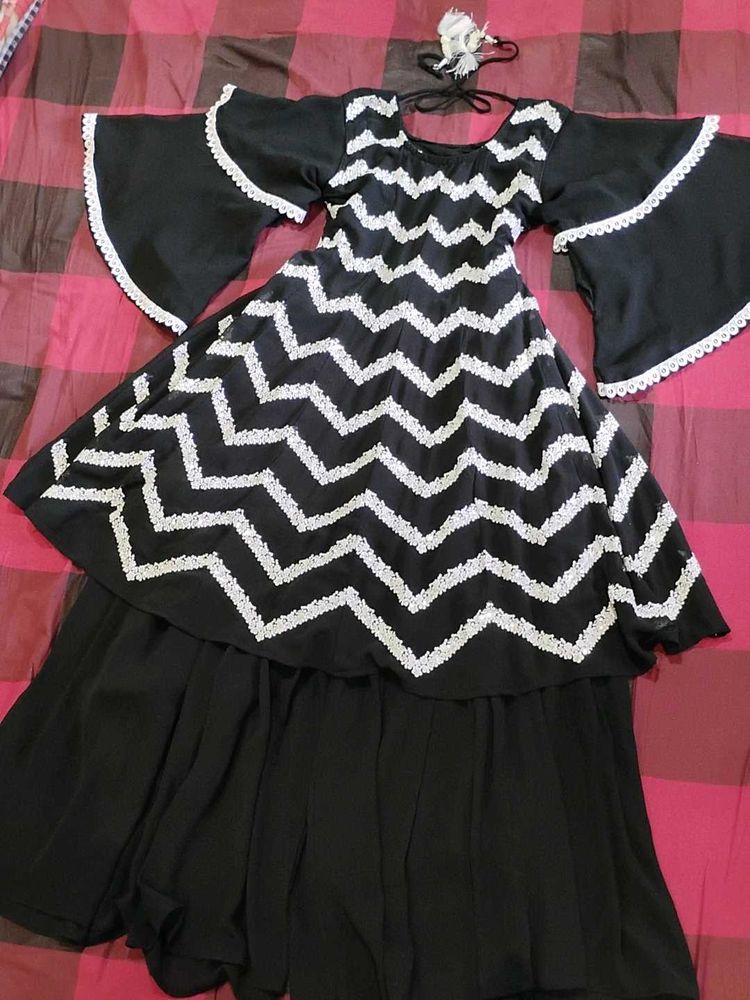 Black &amp; White Garara Dress ❣️