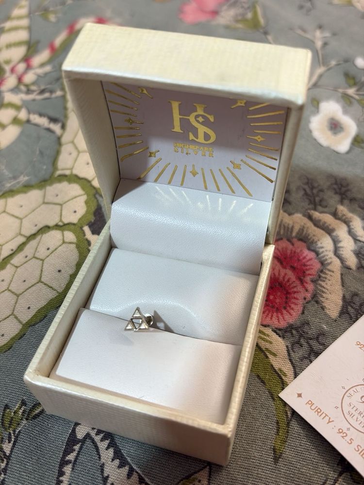 Triangle Sterling Silver Ring
