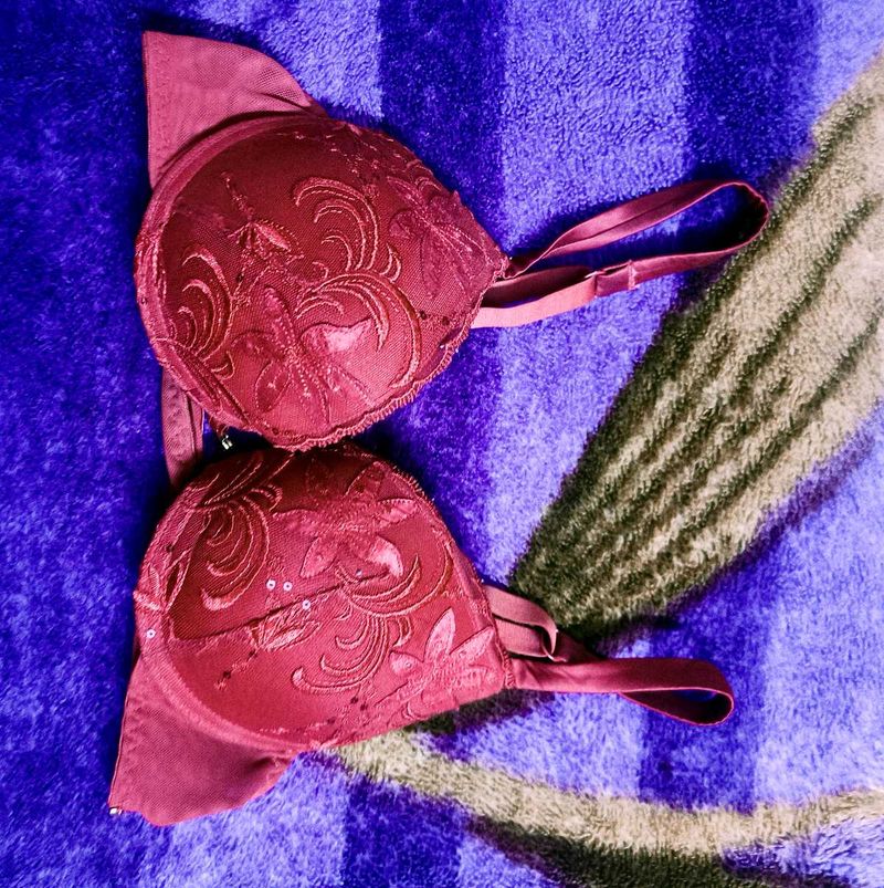 Elegant Maroon Bra