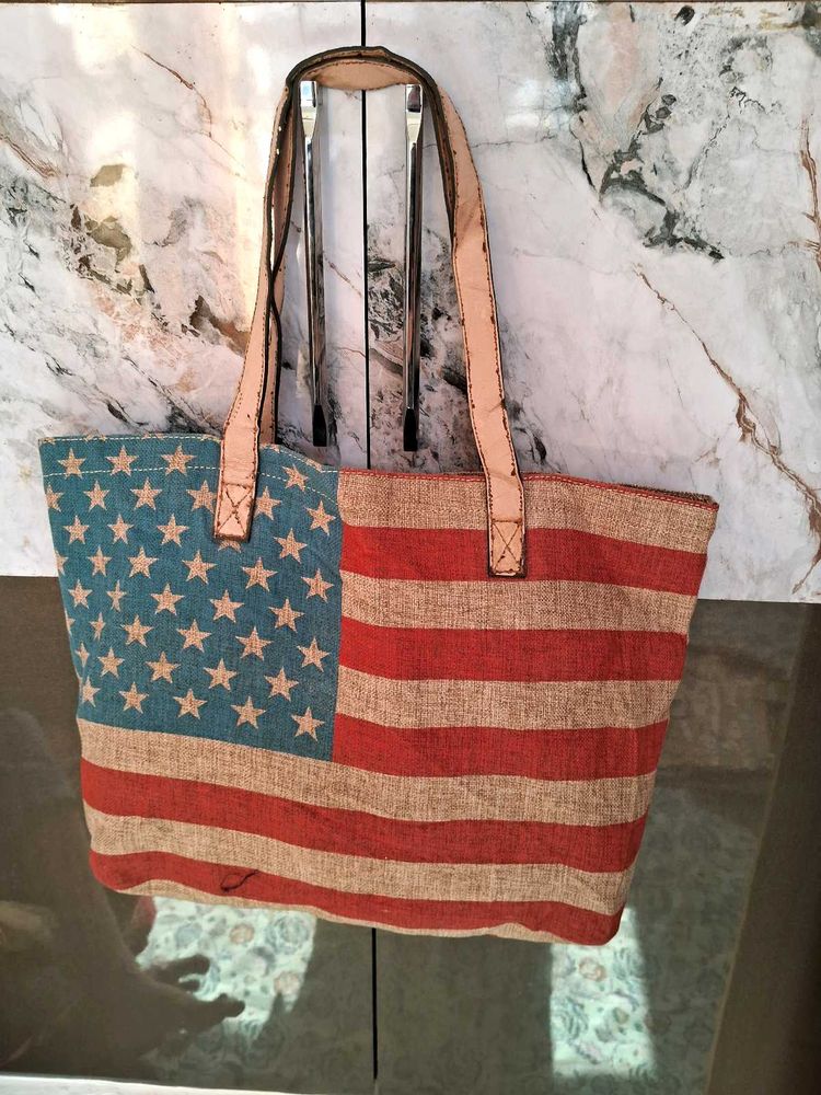 American Flag Tote Bag