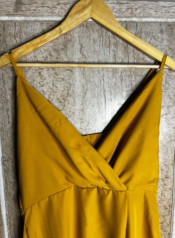 🐝(⚡️ON SALE)💛Mustard Yellow Mini Dress