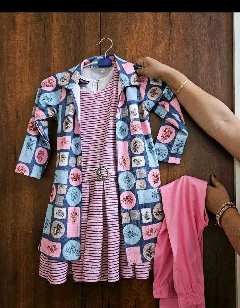 Pretty Pink 3 Layered Dress For Lil Doll