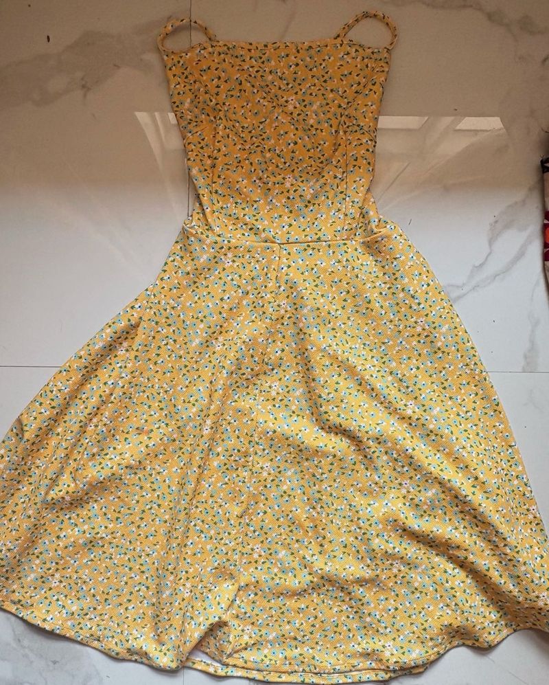 Floral Yellow Sundress