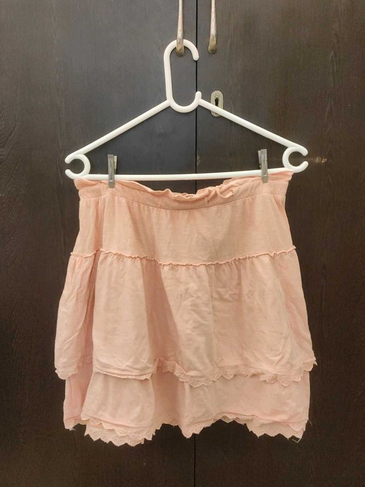 Tiered Mini Skirt