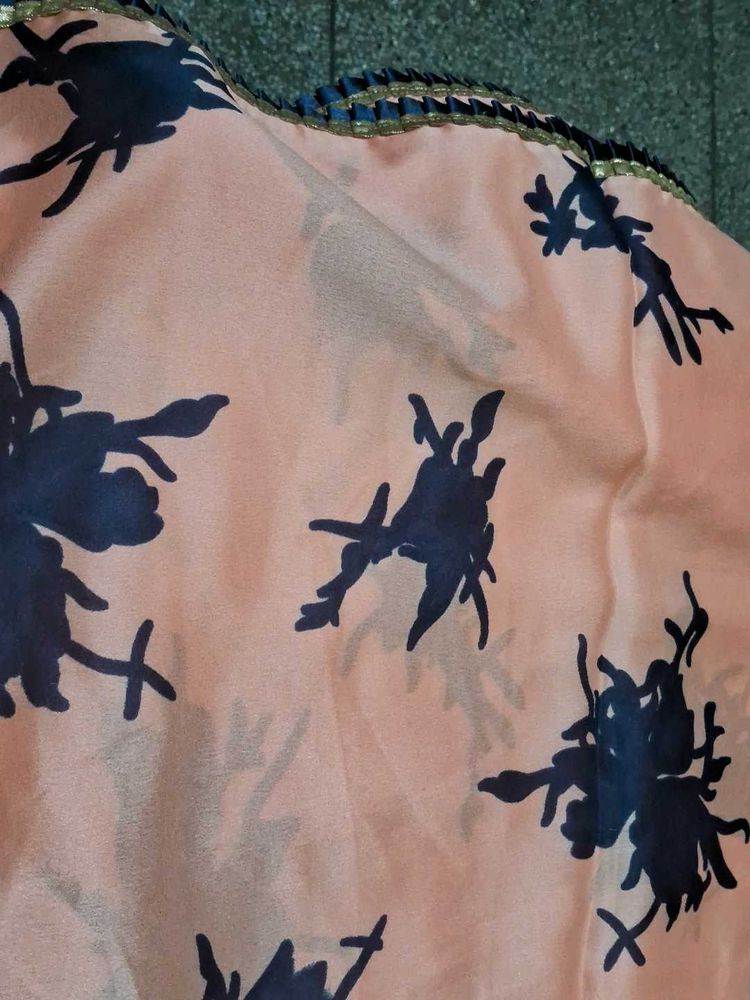 Floral Print saree with  blouse