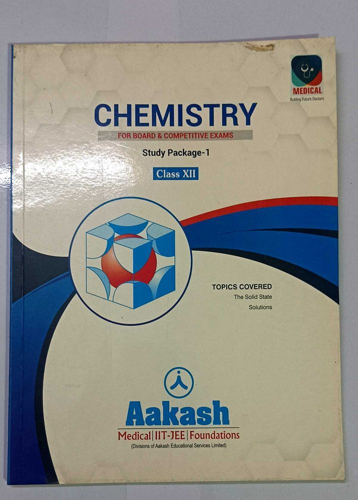 Aakash Chemistry Class XII Study Package