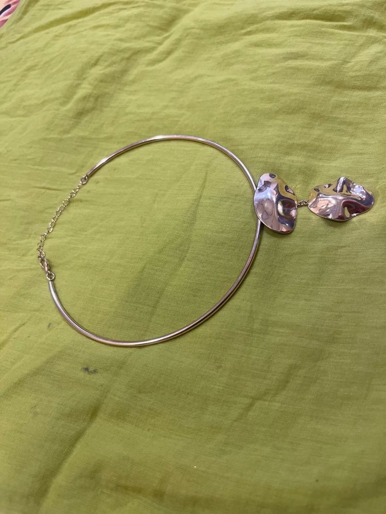 Silver Statement Collar Necklace