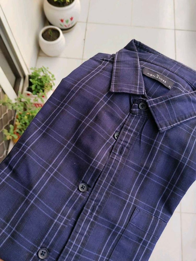 HIGHLANDER Blue Check Shirt (XL) - Fresh