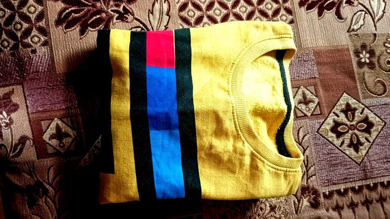 Striped Yellow Sweatshirt
