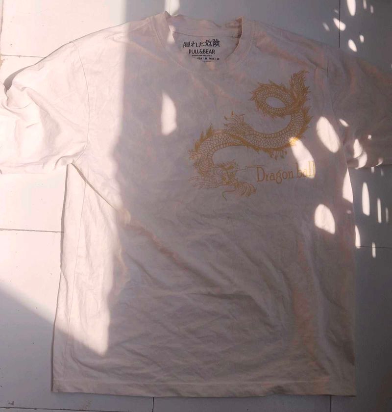 Pull&amp;bear Anime back print tshirt