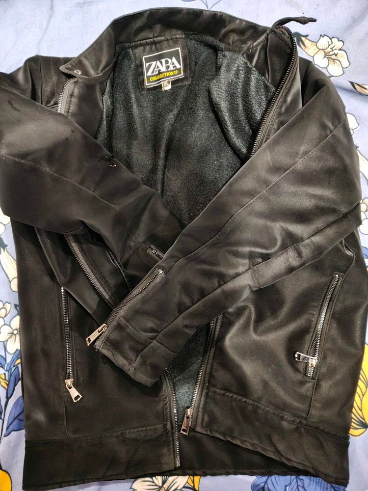 Zara Collection Black  Solid Jacket Best Quality