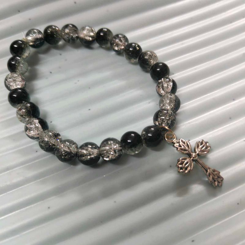 Beaded Cross Bracelet
