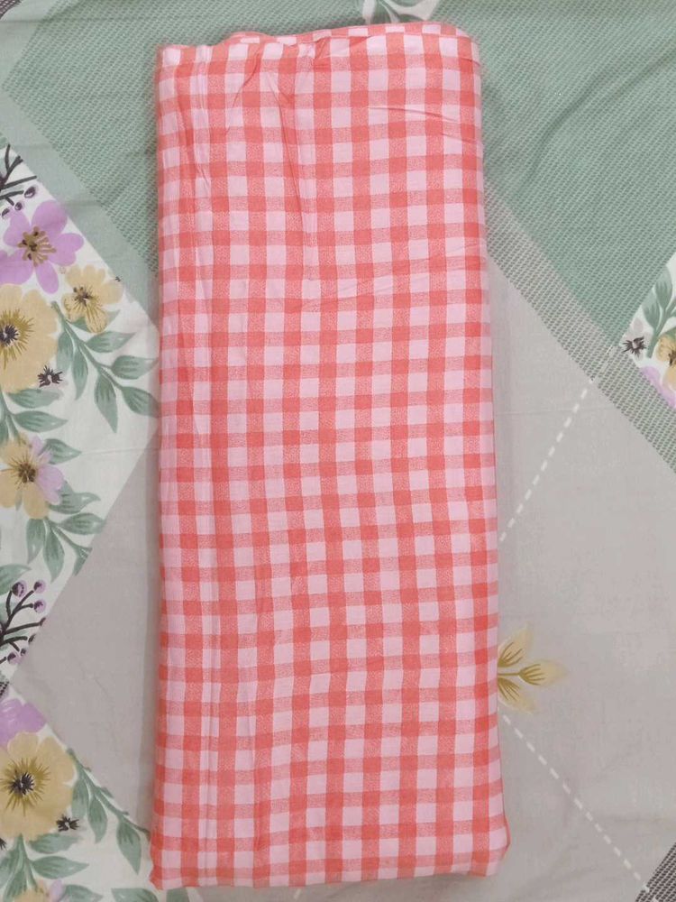 New Cotton Check Print Fabric For Cord Set