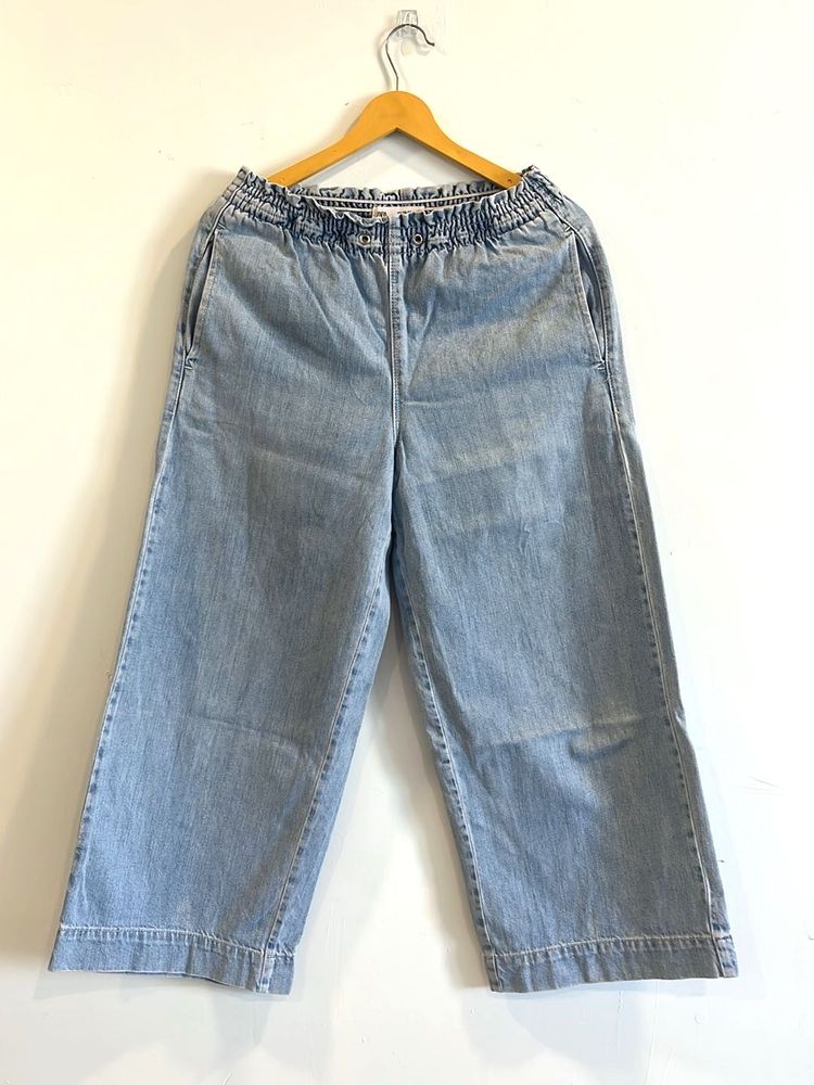 Zara-Wide Leg Denim Pants