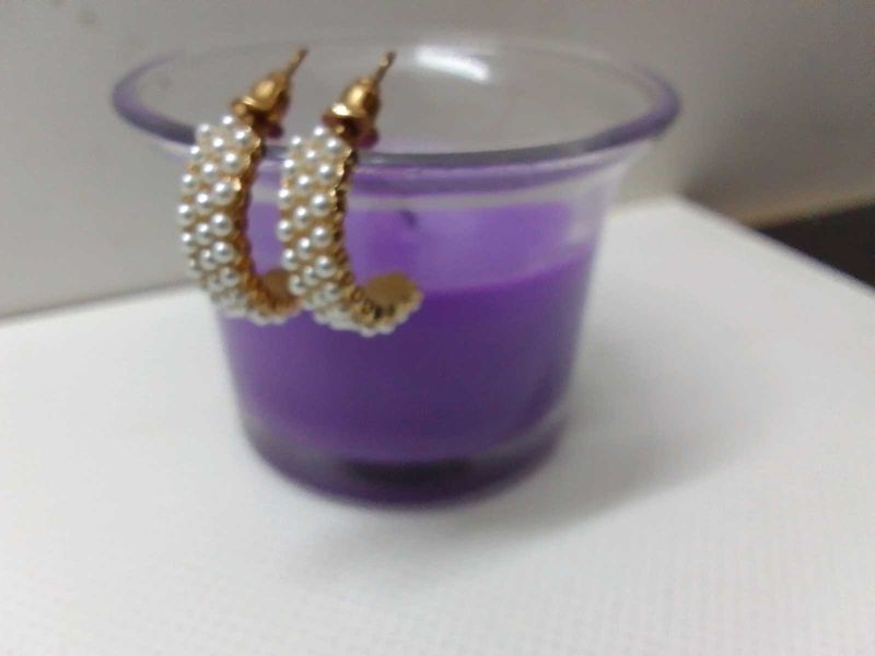 Two Set Of Korean Earrings With Scrunchies