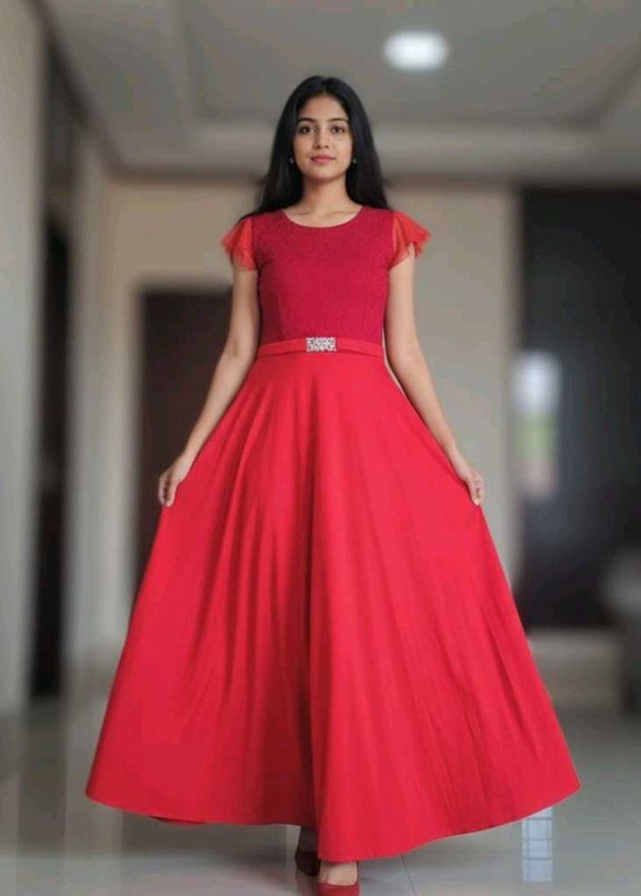 Red Fit &amp; Flare Dress