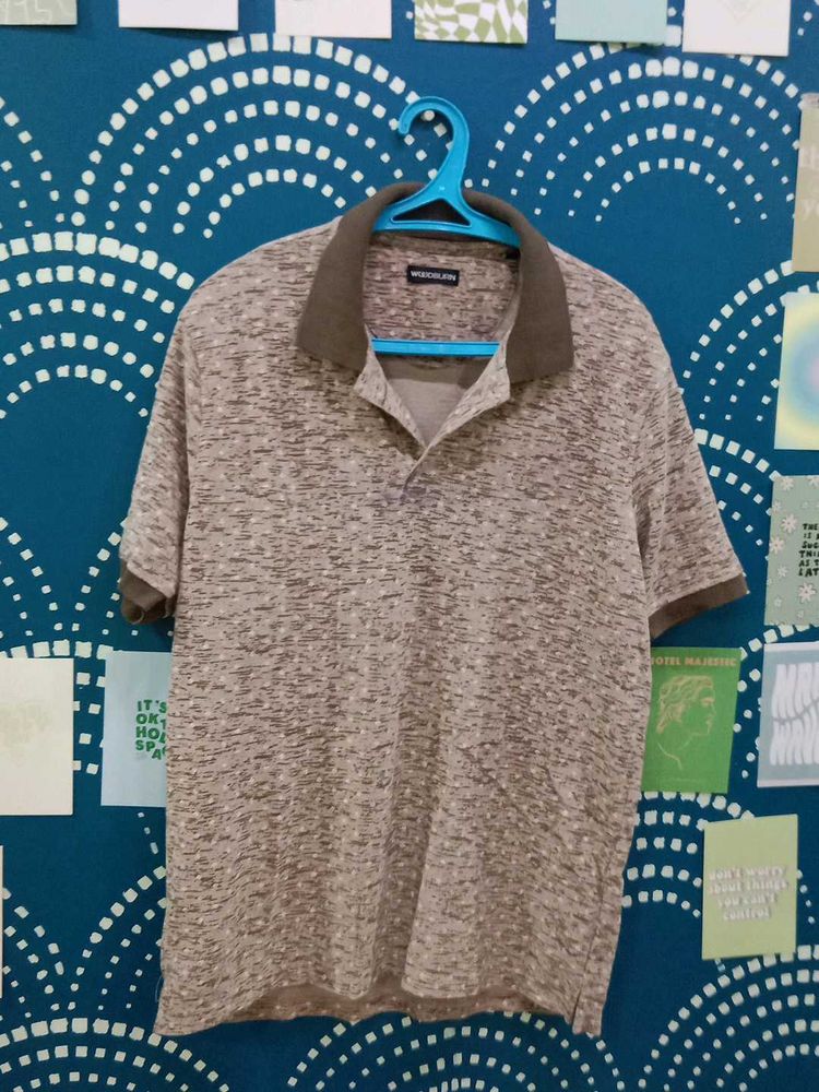 Men's Textured Polo Shirt