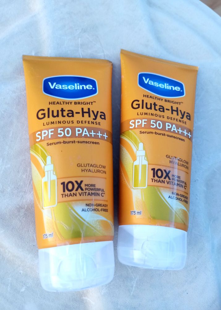 2 Pack ✅ Vaseline Gluta-Hya Sunscreens 🌞
