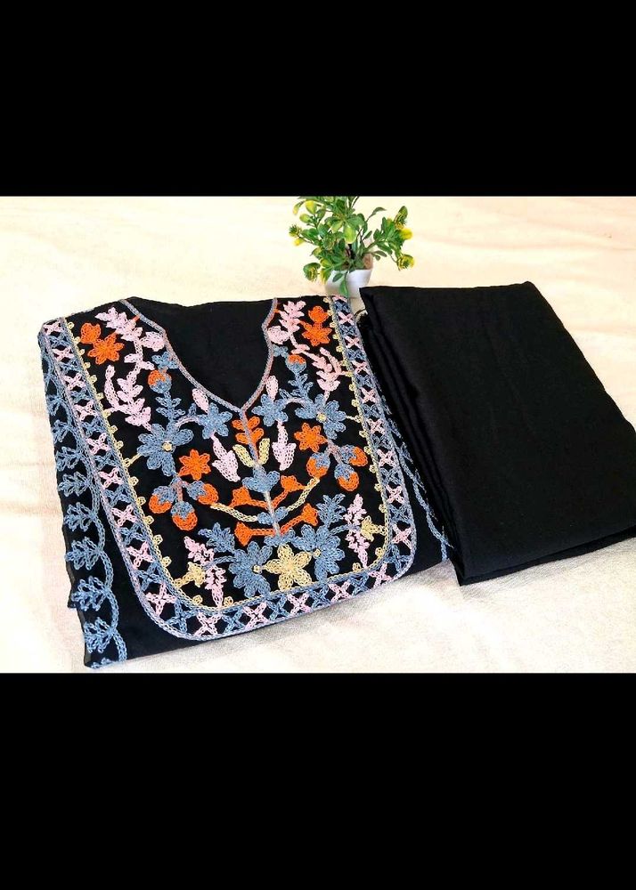 combo of two embroidery dress material just  349