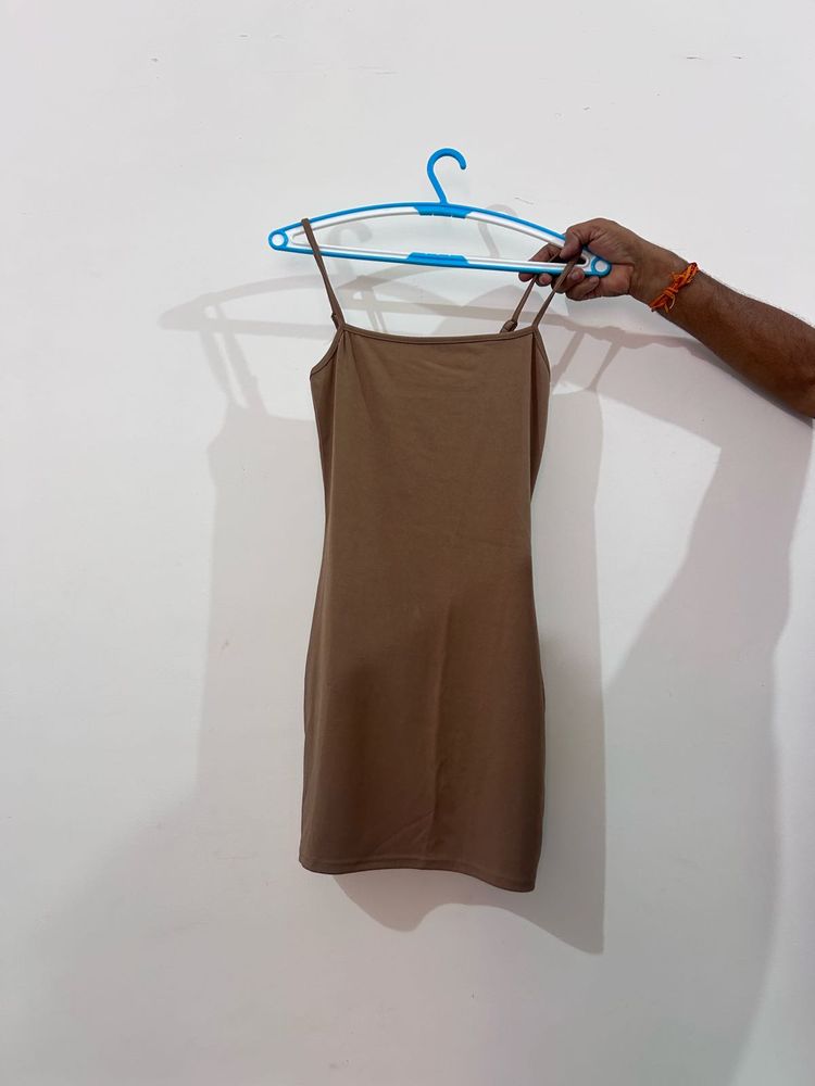 Brown Slip Dress