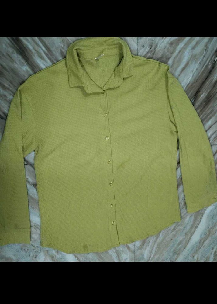Green Button-Down Shirt