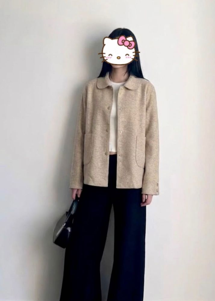 Beige Casual Jacket