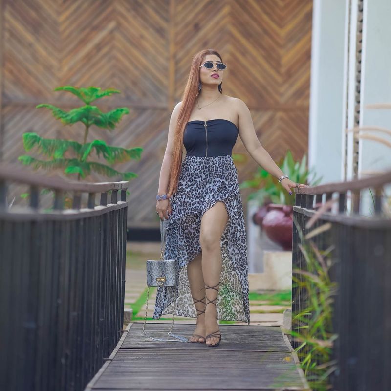 Tube Animal Print Dress