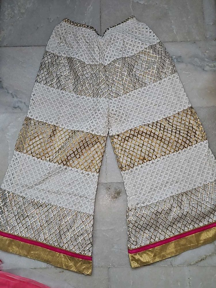Designer Plazo And Dupatta Combo
