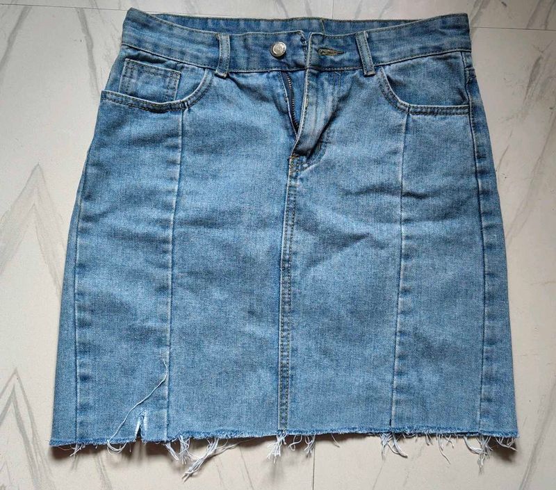 Denim Mini Skirt