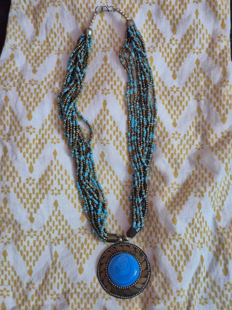 Boho Beaded Statement Necklace - Combo