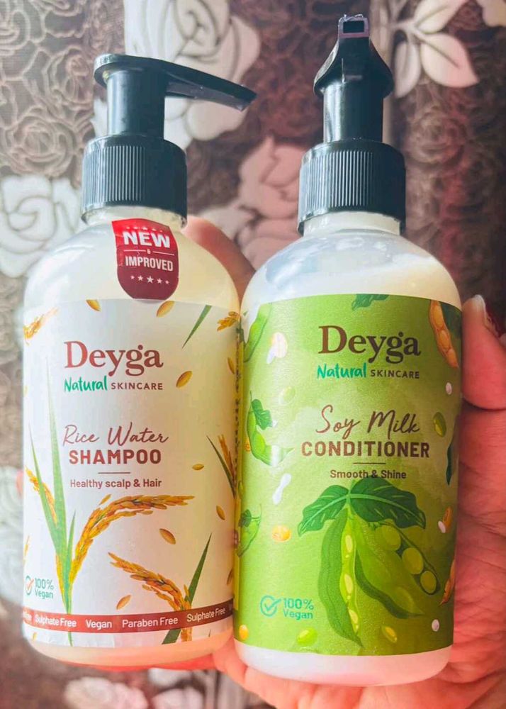 Deyga Natural Rice Shampoo And Soy Conditioner