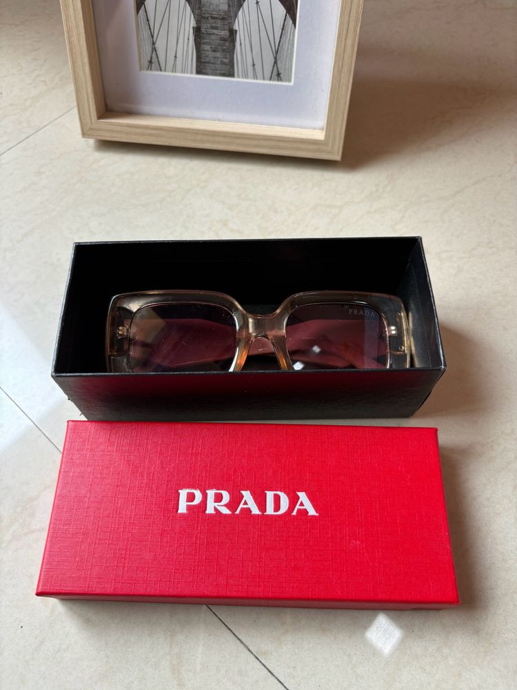 Prada First Copy Pink Sunglass With Brand Box
